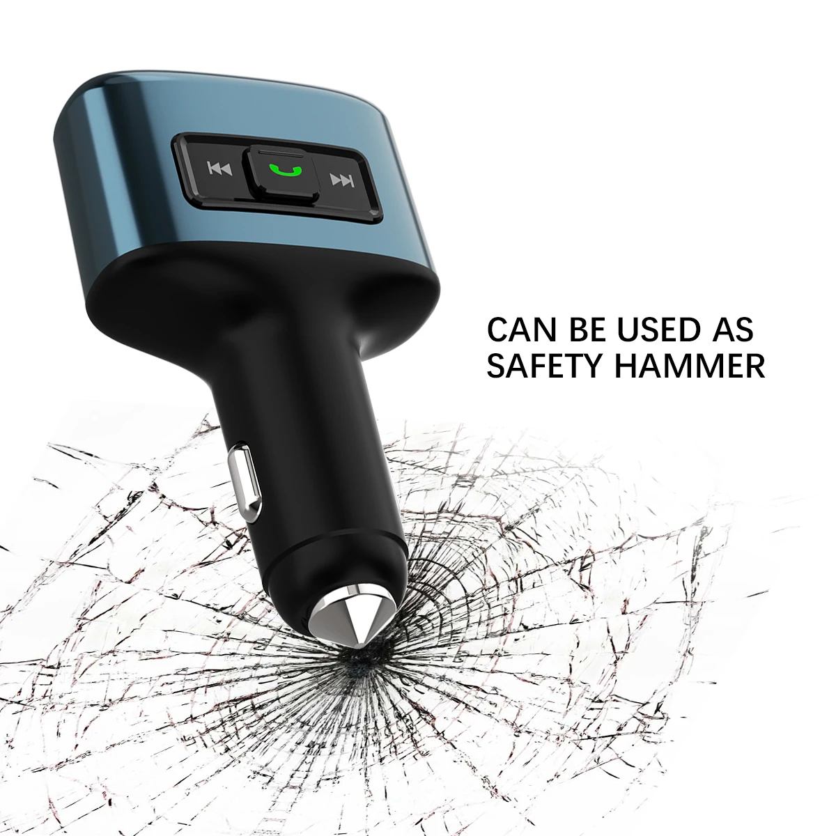 C52S двойной usb зарядный порт + TYPE C PD автомобильное зарядное устройство Bluetooth fm