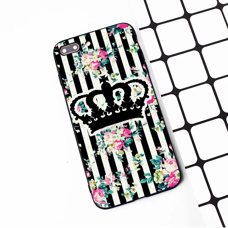 M244 King's Yellow Crown Black Silicone Case Cover For Apple iPhone 11 Pro XR XS Max X 8 7 6 6S Plus 5 5S 5G SE |
