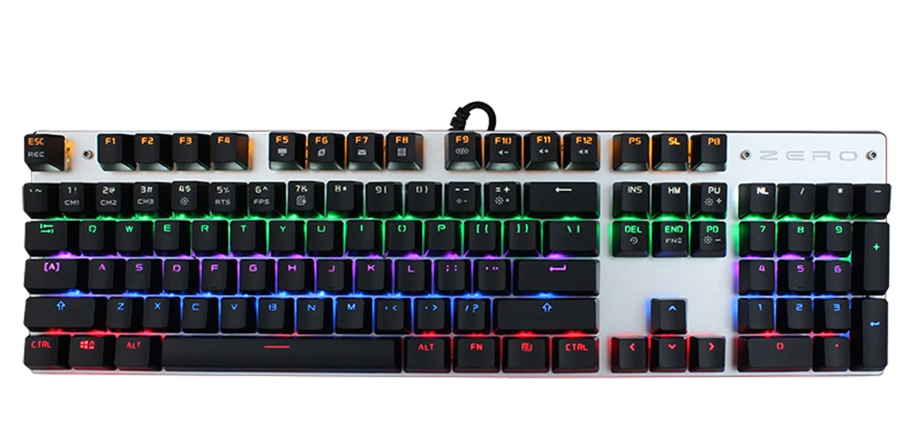 Русская, испанский стандарт, 104 клавиш, USB, проводной, светодиодный, с подсветкой, Механическая игровая клавиатура, мультимедиа, светящаяся, геймерская клавиатура