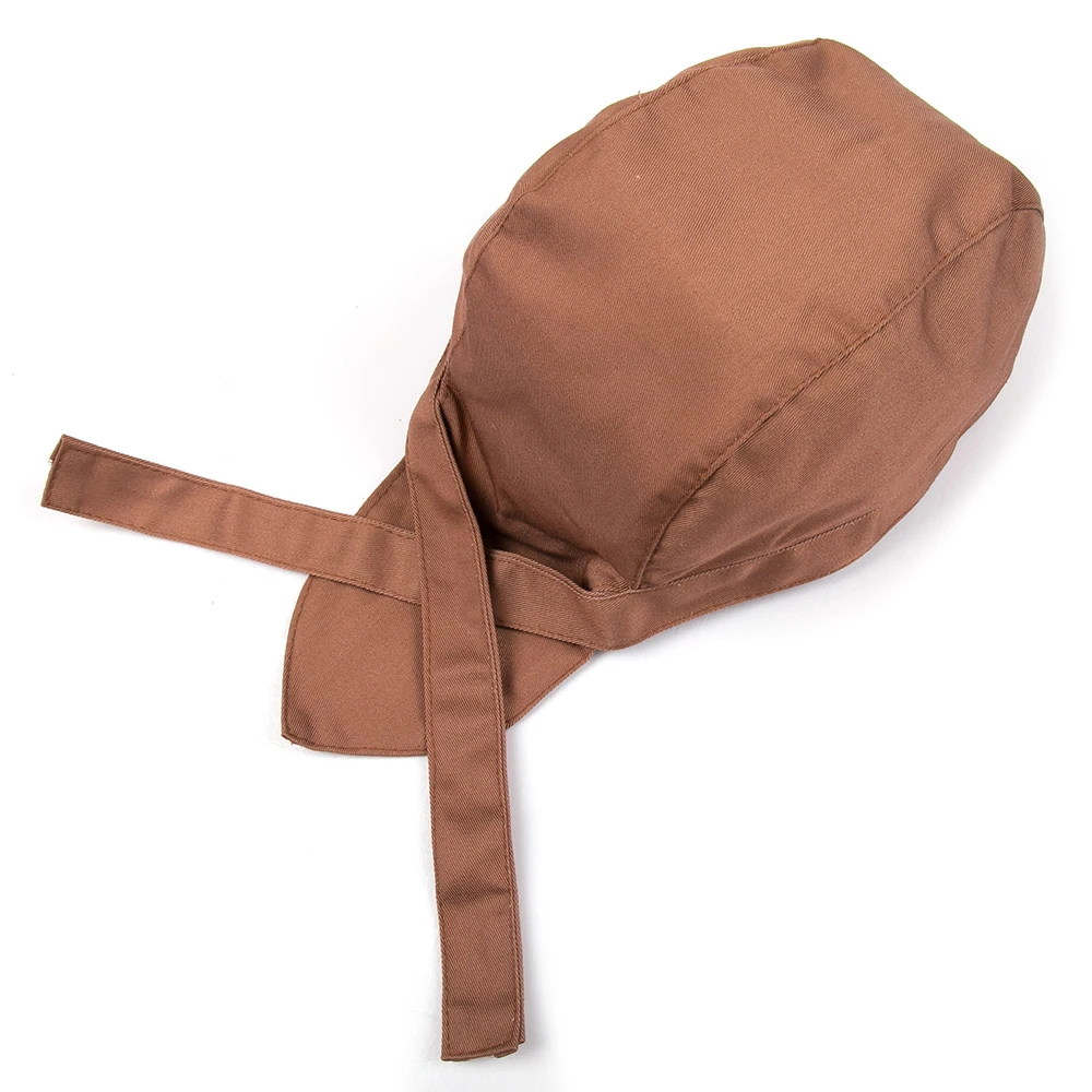 

10 Colors High Quality Wholesale Pirate Hat Chef Waiter Hats Hotel Restaurant Canteen Bakery Chef Cooking Caps Cookers Work Wear