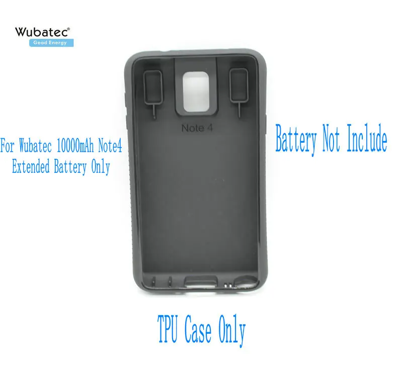 Чехол Wubatec 1x Note 4 с расширенным аккумулятором (10000 мАч) из ТПУ для Samsung Galaxy N910F N910C N910V