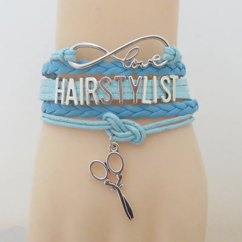 Модный стильный браслет для волос с очаровательным сердечком hairstylist парикмахера