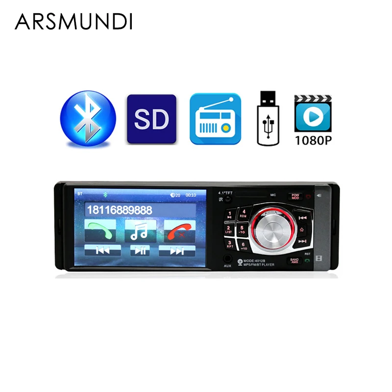 Авто 4 1 &quotэкран автомобиля FM Bluetooth радио плеер HD USB видео MP3 Mp4 Mp5 для стерео музыки