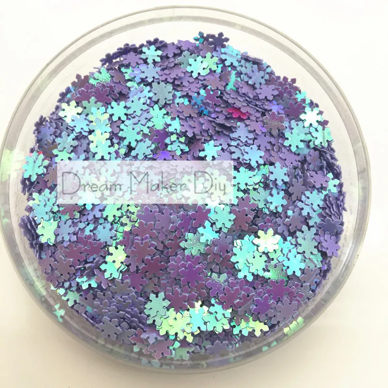 25 г (2000 шт) 5 мм прекрасные снежинки ПВХ свободные пайетки для дизайна ногтей