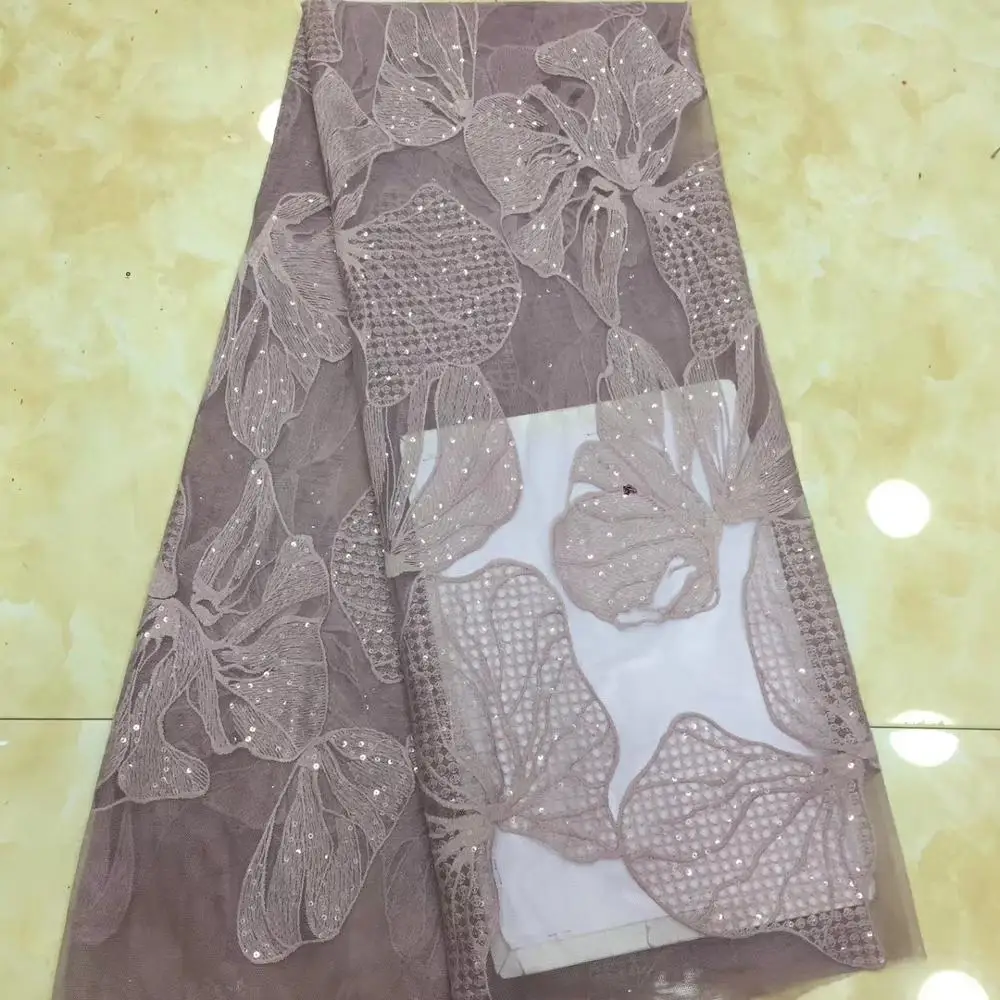 

African Lace Fabric 2019 High Quality net tulle Lace Stones French Net Tulle Lace Fabric For Party Dress XZXJUN036