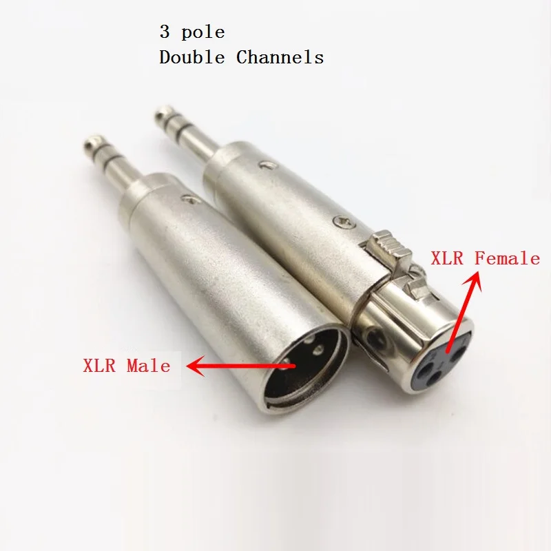 XLR 3Pin гнездо до 6 35 мм штекер Адаптер 2/3 полюсный динамик разъемы аудио шнур Mic