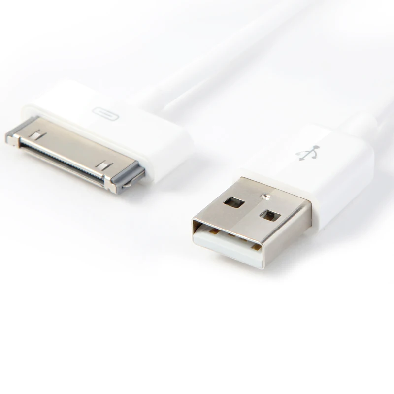 USB кабель Snowkids для iPhone 4 3 3G iPad 2 iPod Nano 30 контактный адаптер быстрой зарядки и