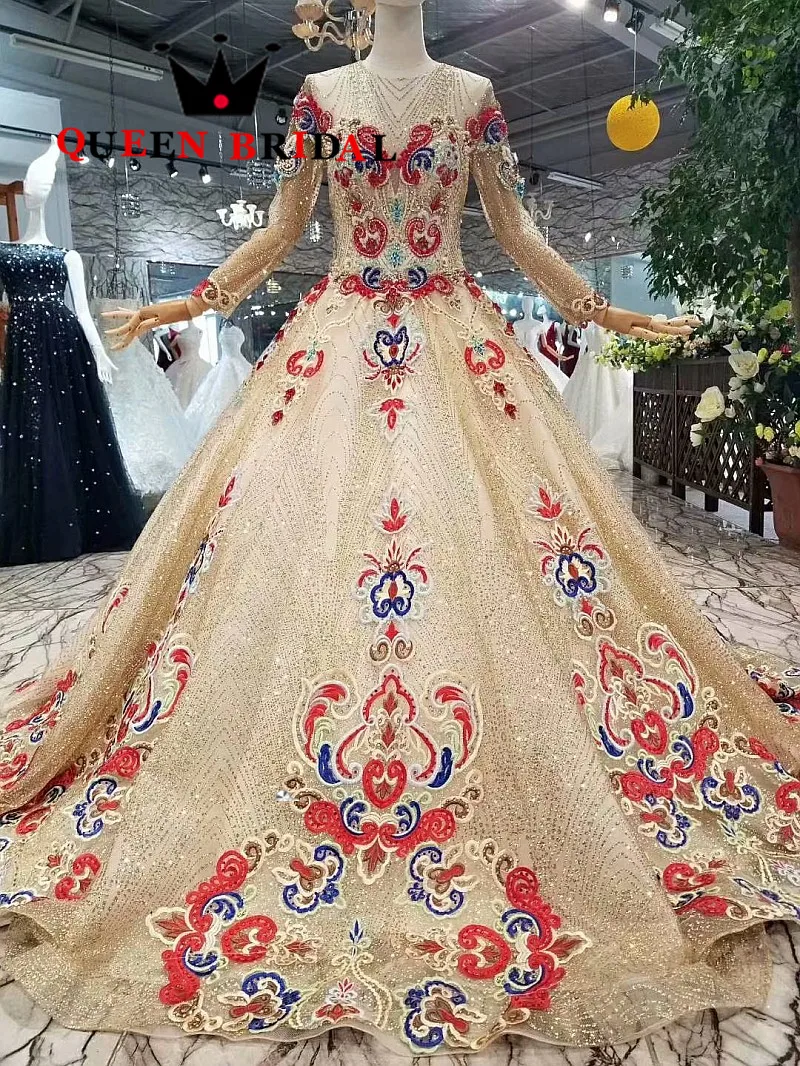 High Quality 2021 Vestido De Festa A line O Neck Luxury Evening Dress Robe De Soiree Lady Evening Gown Long Formal Dress EV125