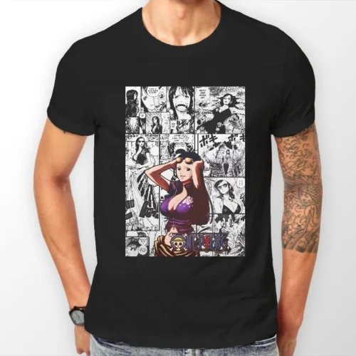 Nico Robin одна штука манга полоса аниме пират унисекс футболка 2019O шея повседневная