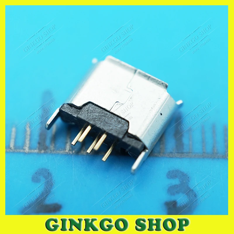 100 шт./лот разъем Micro USB 5Pin 5P порт для зарядки и передачи данных 180 градусов