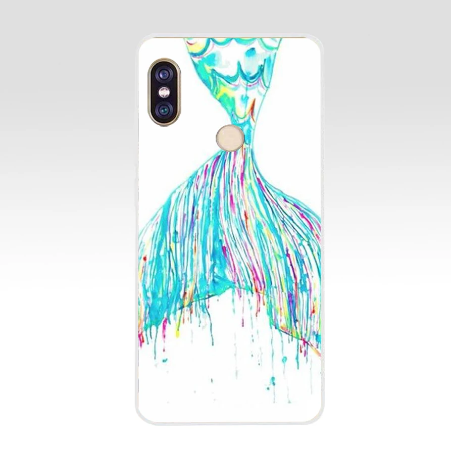 Мягкий Силиконовый ТПУ чехол 143AQ в виде рыбьей чешуи русалки для xiaomi redmi 6 pro note 5 plus