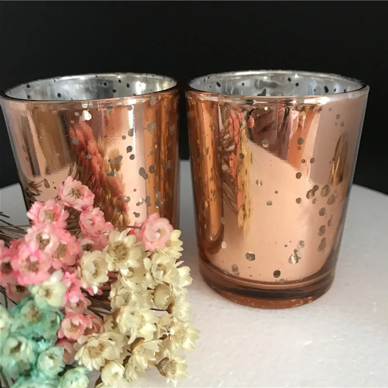 Бесплатная доставка золотой и серебряный стеклянный подсвечник 12 шт./лот 2 5