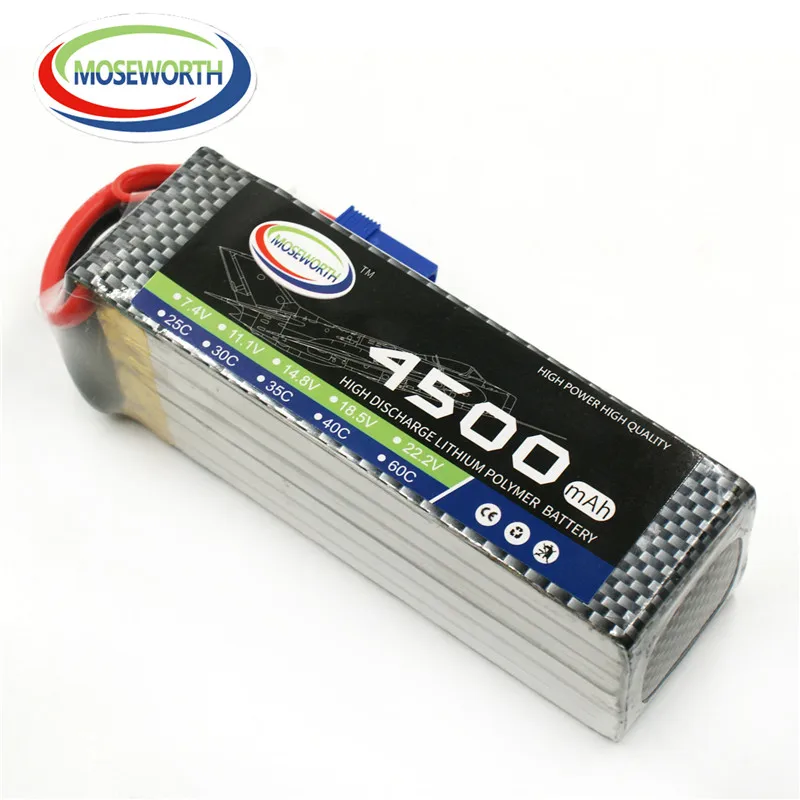 Графеновый LiPo 6S 22 2 V 60C 4500mAh RC Аккумулятор для радиоуправляемого самолета Aircrft