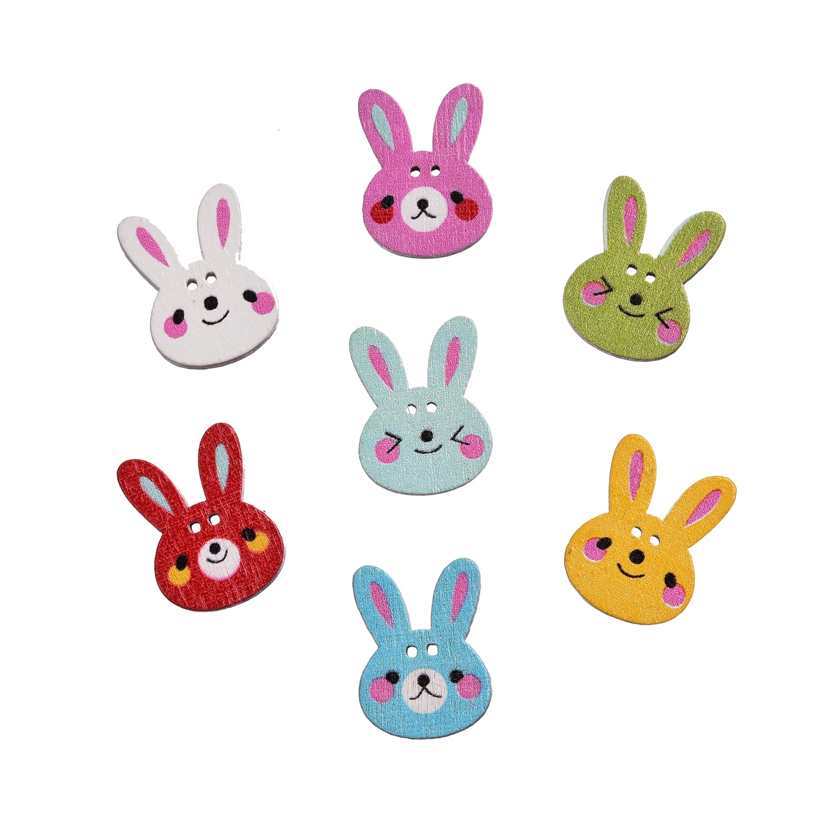 100 шт набор пуговиц деревянные пуговицы аксессуары для шитья 2 отверстия