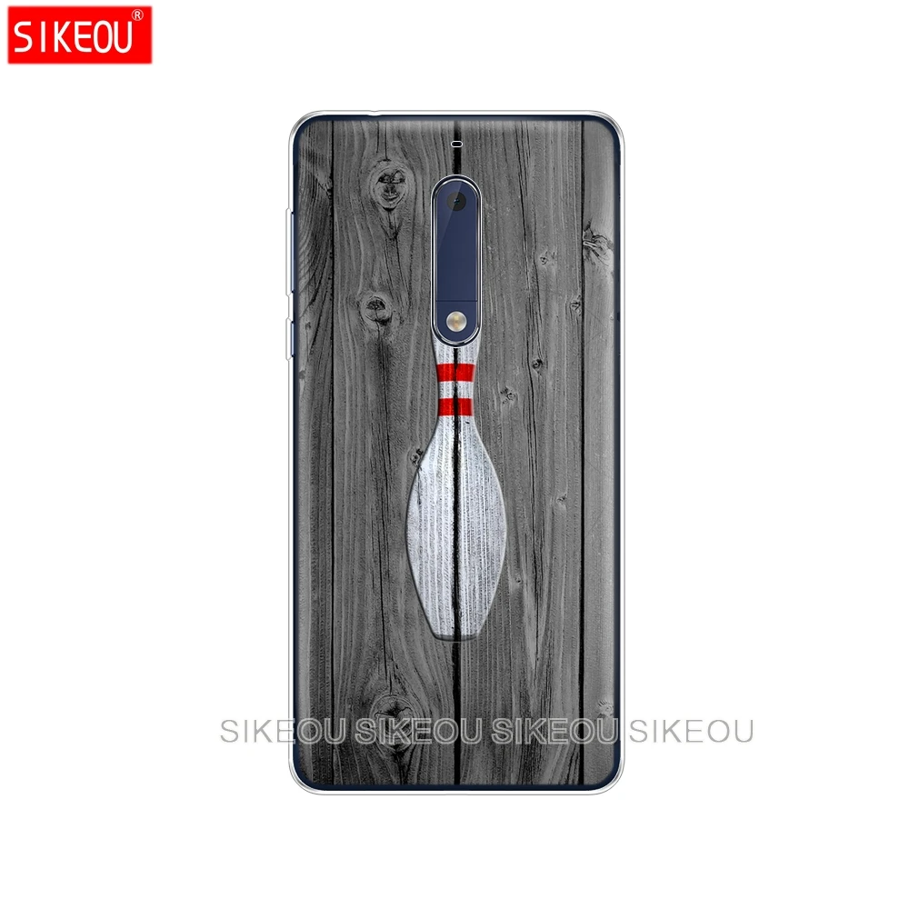 Силиконовый чехол для телефона Nokia 5 3 6 7 PLUS 8 9 /Nokia 1 2 2018 шарик боулинга спорт сделай