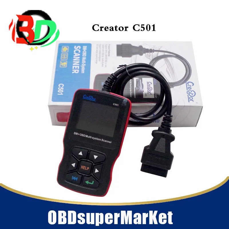 Считыватель кодов последней версии creator C503 Многофункциональный сканер V w + OBD C502