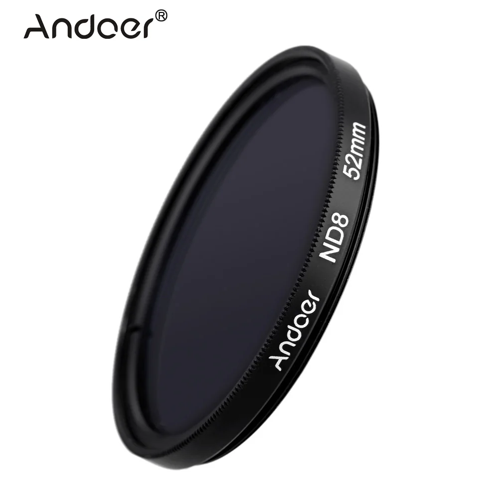 Andoer 52 мм УФ фильтр + CPL ND8 Набор фильтров круговой поляризационный для Nikon Canon Pentax Sony