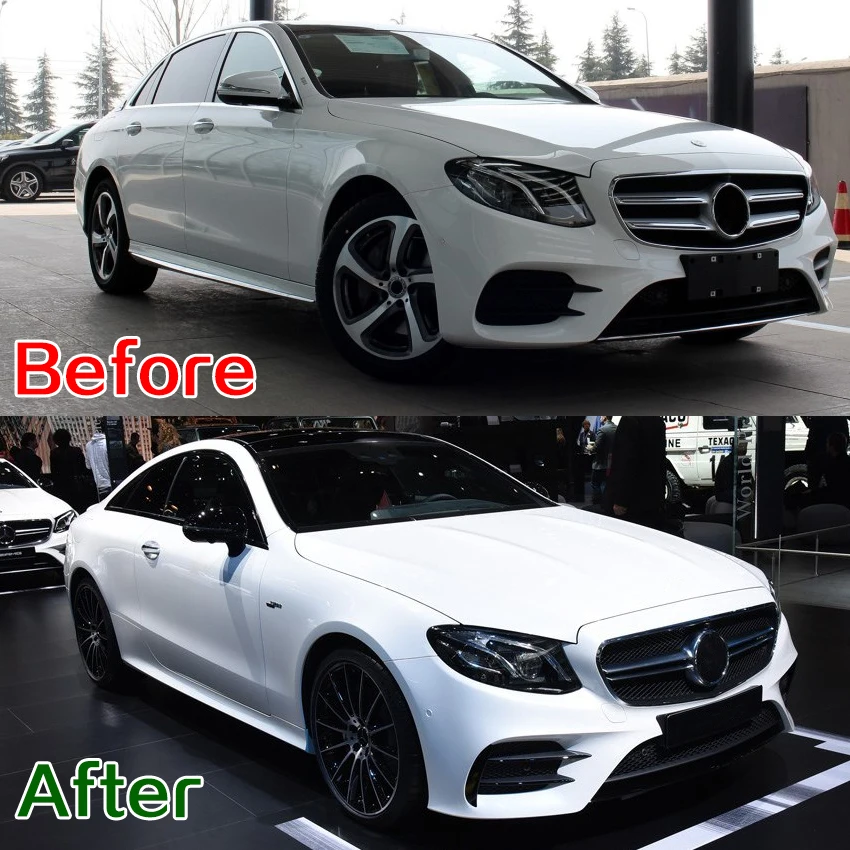 Наклейки на передний бампер для Mercedes Benz E Class W213 2016 + E200 E260 E300 E320 E43 E53 | Автомобили и