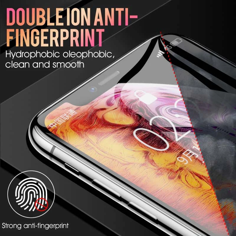 2-4Pcs Curved Hydrogel Film For iphone 13 12 11 Pro XS Max 8 7 Plus Screen Protector for iphone XR SE 2020 X Protective Film