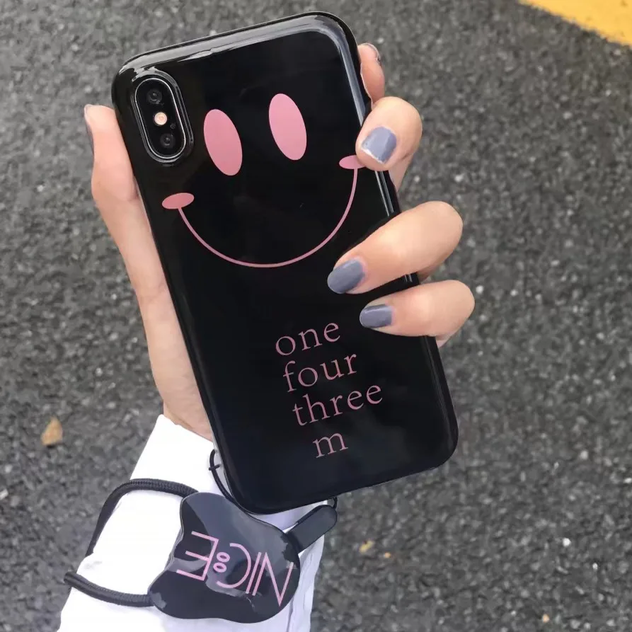 Duagairen приятная улыбка мягкий чехол для iPhone X 8 6 6S 7 Plus глянцевая крышка телефона