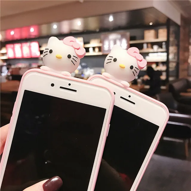 Чехол для iPhone XS Max 7/8 cat shell 6 6s plus мягкая задняя крышка из ТПУ Розовая пантера +