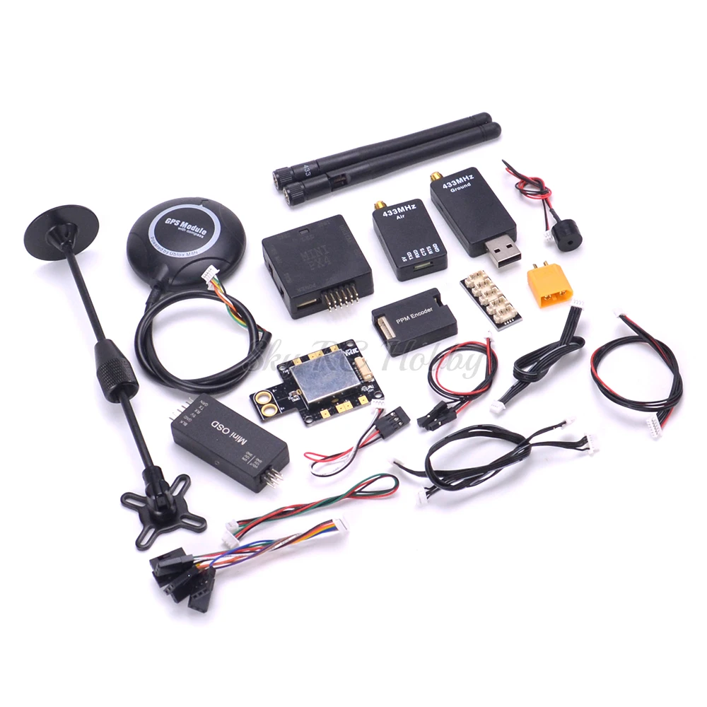 Мини PX4 Pixhawk PIX 2.4.8 32 бит Контроллер полета M8N GPS Minim OSD + PM зуммер PPM модуль I2C