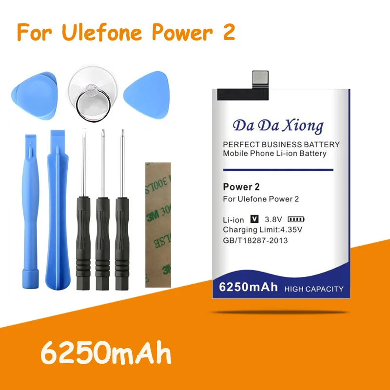 

Совершенно новый аккумулятор 6250 мАч для Ulefone Power 2 мобильный телефон