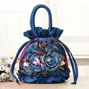 Шелковая Сумочка для мам среднего возраста, цветной клатч для еды, миниатюрный кошелек для мелочи, сумка-мешок для телефона