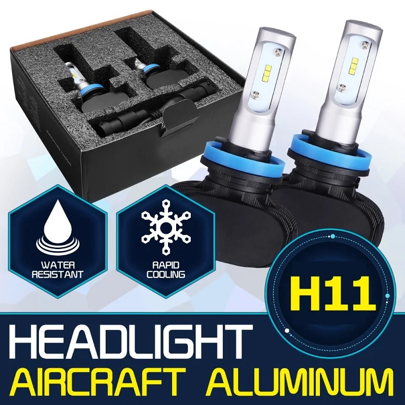 Vicmax 9005 HB3 9006 HB4 H11 H4 H7 LED H1 H3 авто фар S1 50 Вт 8000LM 6000 К автомобильных лампы все в одном csp