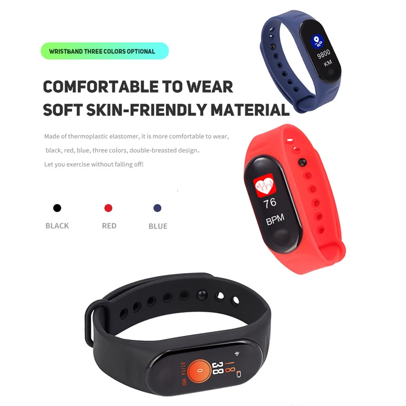 Отслеживание Bluetooth умный Браслет монитор сердечного ритма фитнес браслет для