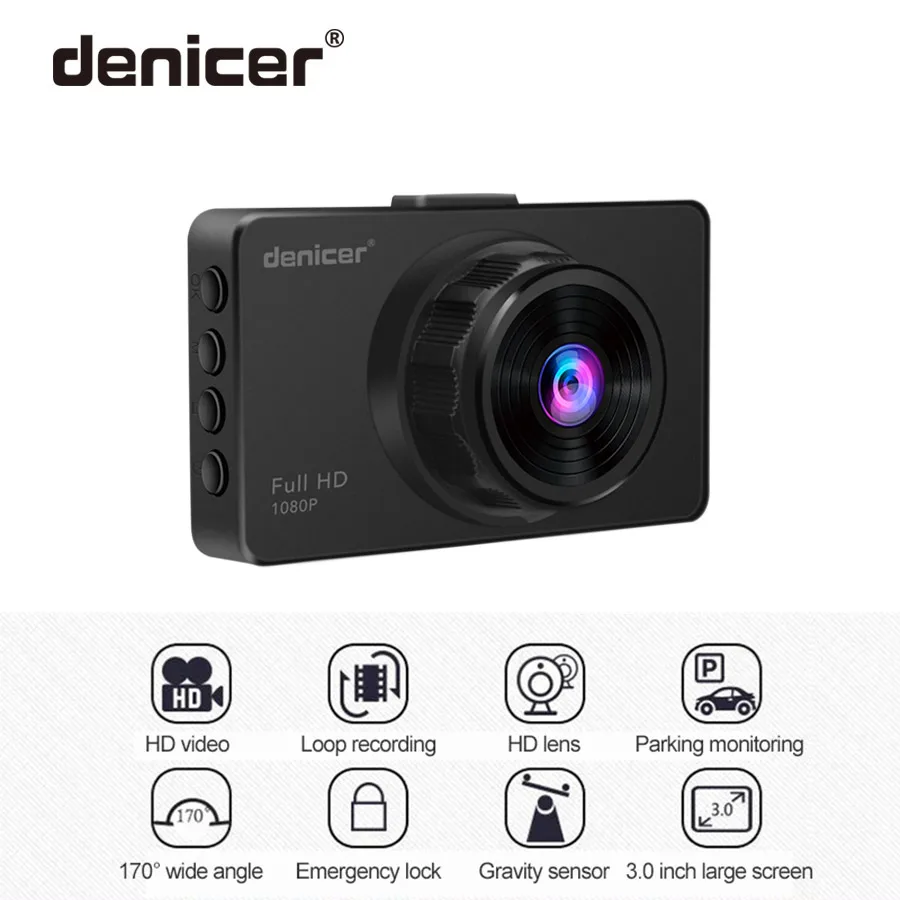 Автомобильный цифровой видеорегистратор HDMI Dashcam Full HD 1920*1080P DVRs Автомобильная
