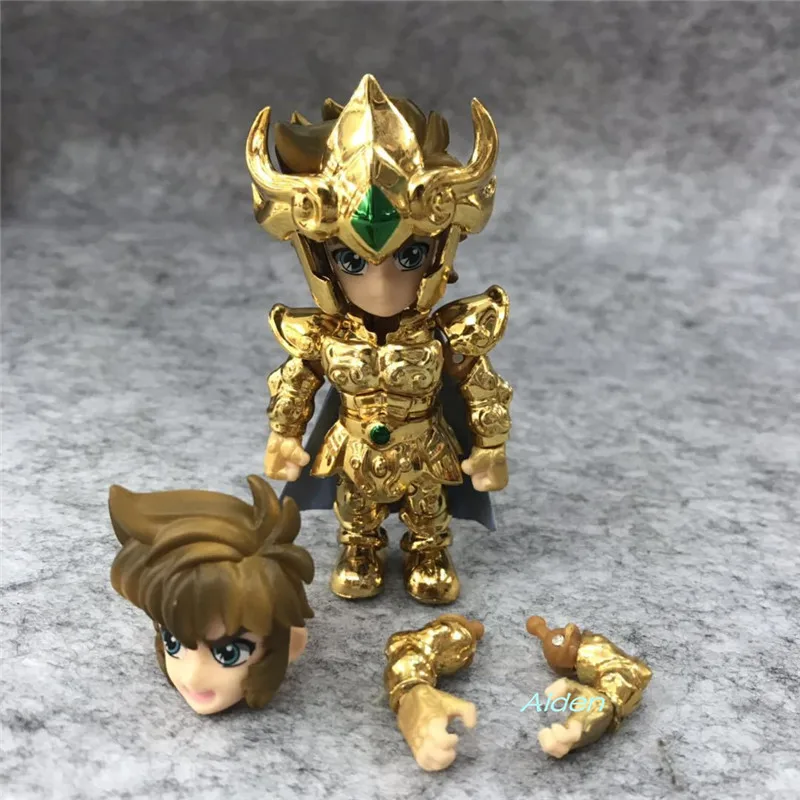 3 шт./компл. Saint Seiya Стрелец Лев Aioria Дева Шака ПВХ Действие фигуры игрушки фигурки