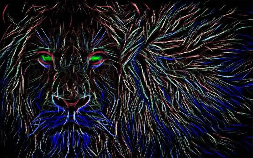 Фотообои на заказ 3d обои в европейском стиле с изображением Льва тигра фона для