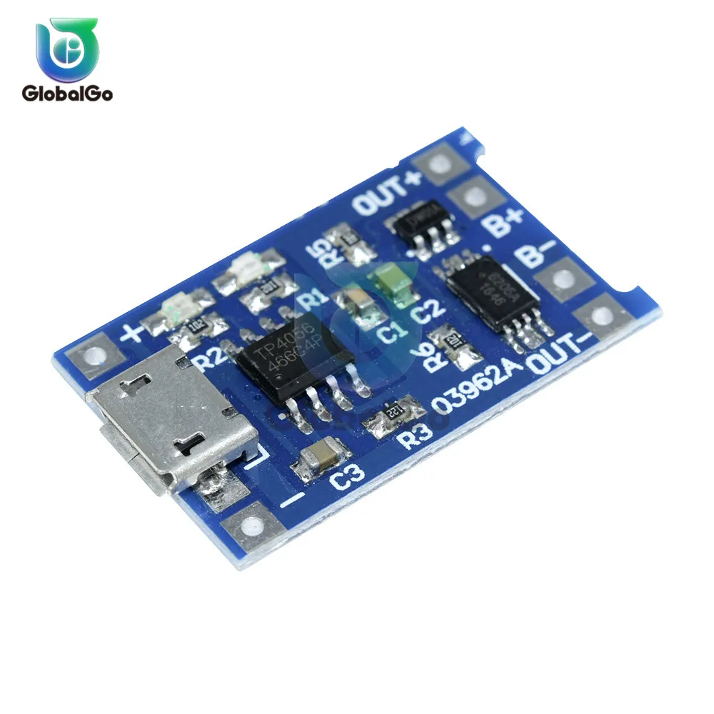 1 шт. Micro USB 5V 1A 18650 TC4056A литиевый модуль зарядного устройства аккумулятора зарядная