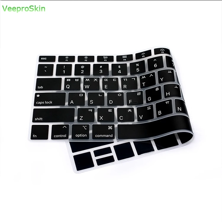 Чехол для ноутбука с корейской клавиатурой силиконовый защитный чехол Macbook New Air 13