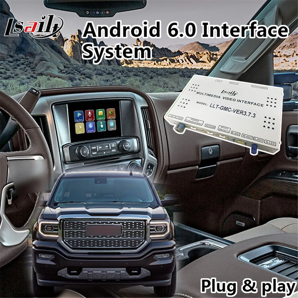 Android 7,1 gps навигационная коробка для GMC Sierra/Terrain/Canyon/Yukon/Acadia Mylink системы, мультимедийный видео интерфейс