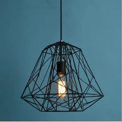 Современный Железный подвесной светильник Hive в форме клетки с бриллиантами