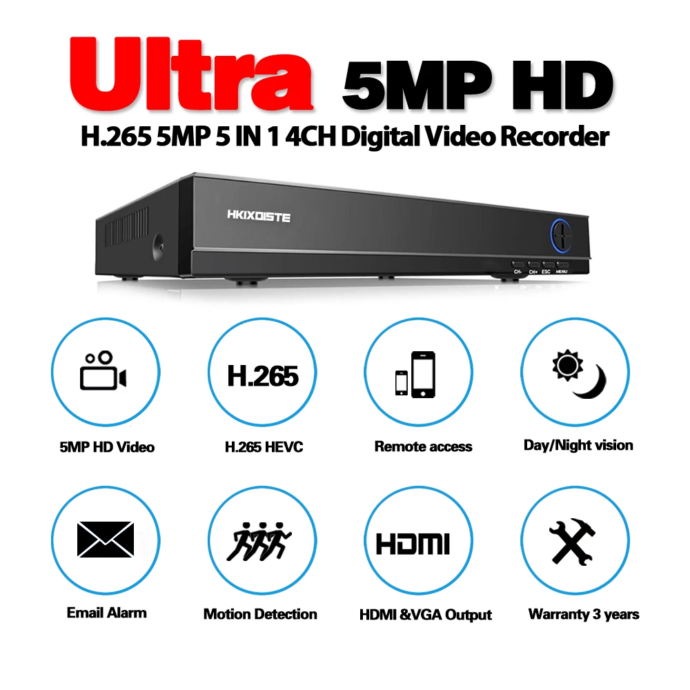 Камера видеонаблюдения hkixdistee 4 канала 5 МП H.265 супер CCTV XVR AHD NVR DVR цифровой