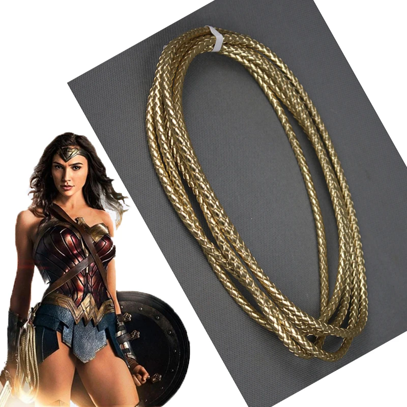 Wonder Woman Lasso of Truth Принцесса Диана косплей реквизит веревка из полиуретана 6 мм аксессуары для фильмов