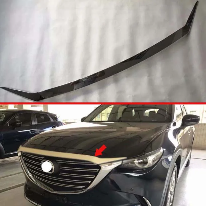 Для Mazda CX-9 CX9 2017 2018 2019 ABS передний капот решетка бампера v-стиля сетка накладка