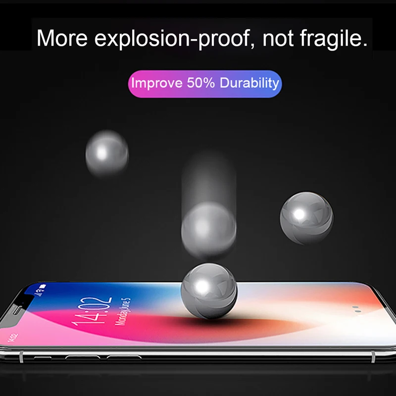 Новинка 5D изогнутое полное покрытие закаленное стекло для iPhone 7 8 X XR XS Max Защита экрана для iPhone 8 7 6 6s Plus защитная пленка