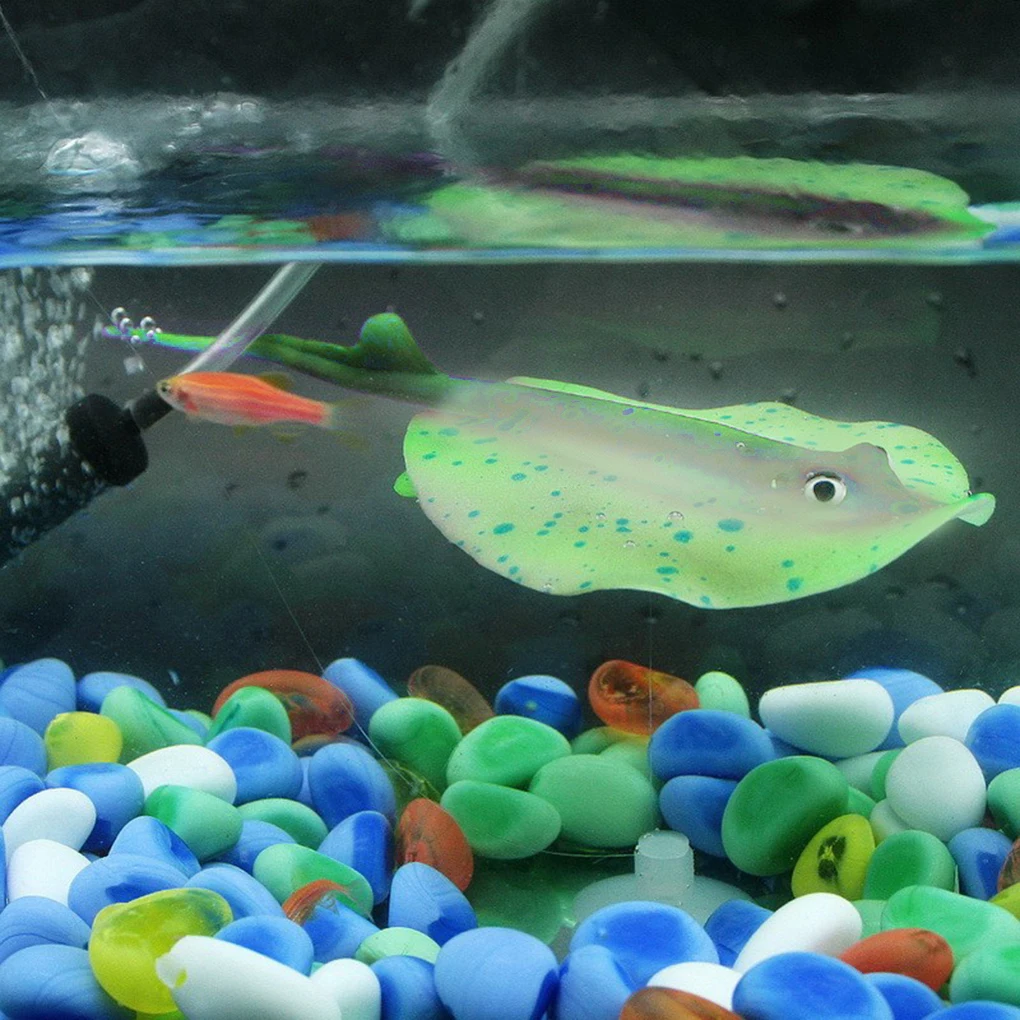 Силиконовый светящийся аквариум Искусственный Manta Ray искусственный дьявольский
