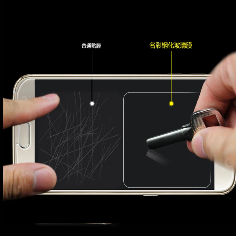 5 шт черный ультра тонкий экран протектор Закаленное стекло для Samsung Galaxy S6 G 9200 g9208