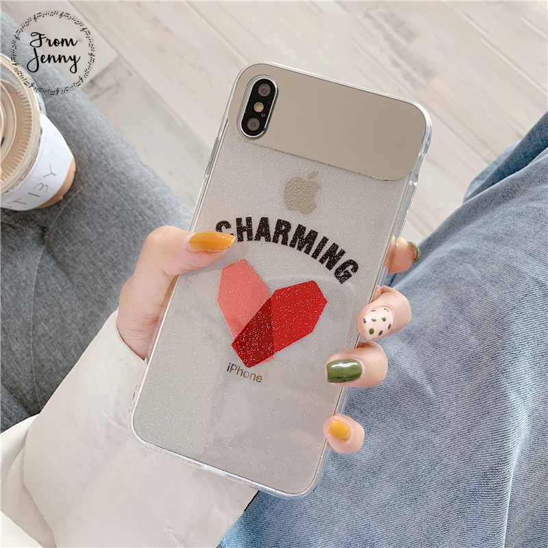 Простой чехол для телефона с английскими буквами от Jenny iPhone x xr xs max 6 6s 7 8 Plus Love Makeup