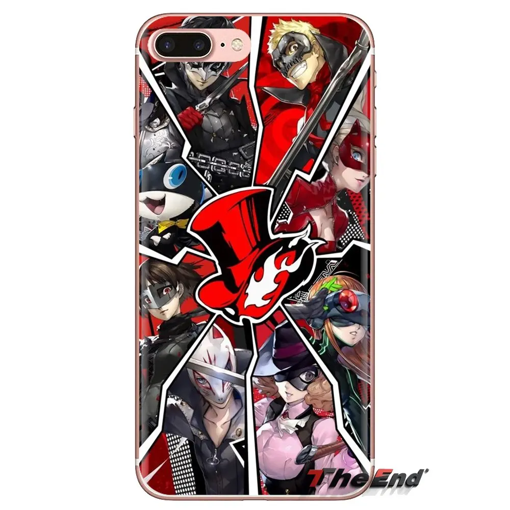 Persona 5 Soft Transparent Shell Covers For Xiaomi Mi4 Mi5 Mi5S Mi6 Mi A1 A2 5X 6X 8 9 Lite SE Pro Max Mix 2 3 2S |