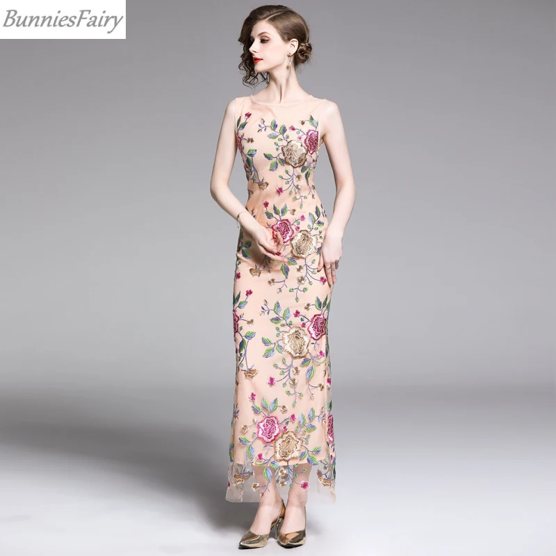 BunniesFairy Лето 2019 г. Для Женщин Тайский Этническая Стиль винтаж с цветочной вышивкой