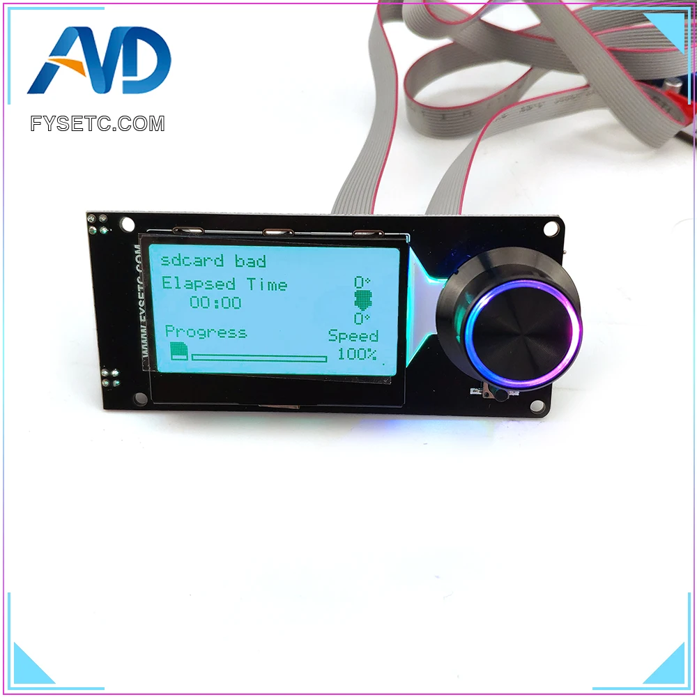 C Тип MINI12864 ЖК экран черный на белом мини 12864 V1.2 Смарт дисплей Поддержка Marlin DIY с SD