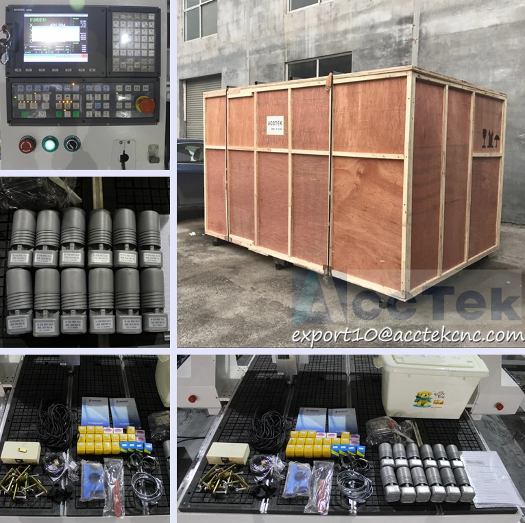 Италия hsd шпинделя act cnc маршрутизатор машины с сервомотором atc древесины