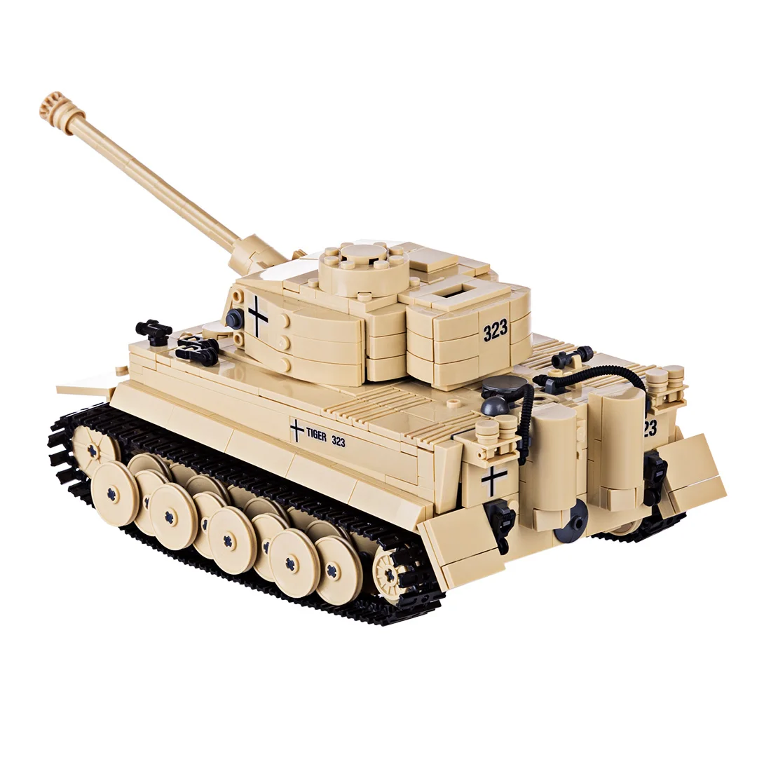 995 шт. Детские DIY маленькие частицы строительный блок модель Тигр Танк военный автомобиль Строительный набор модели игрушки для детей