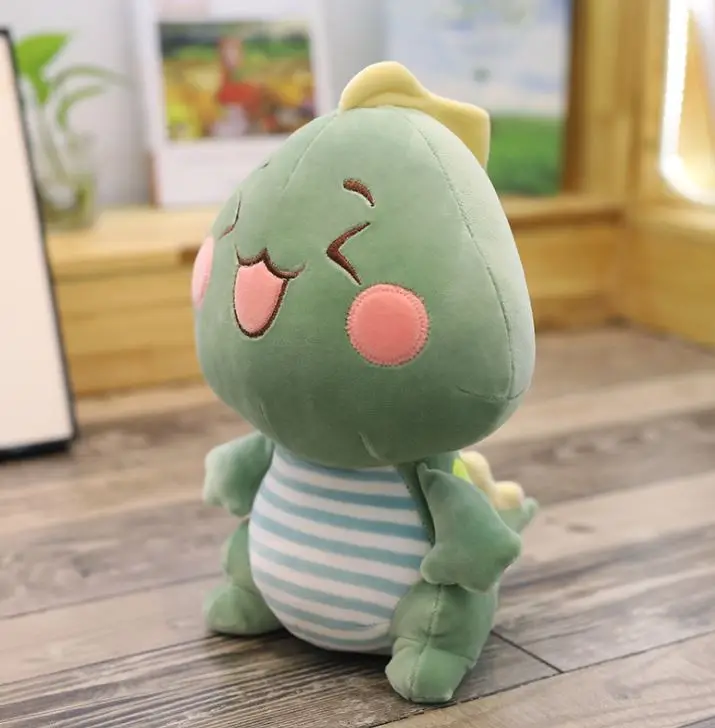 1 шт. Kawaii динозавр плюшевый брелок мультфильм плюшевый игрушка плюшевый брелок для ключей кольцо цепь Динозавр Детская игрушка для подарка - Цвет: Зеленый